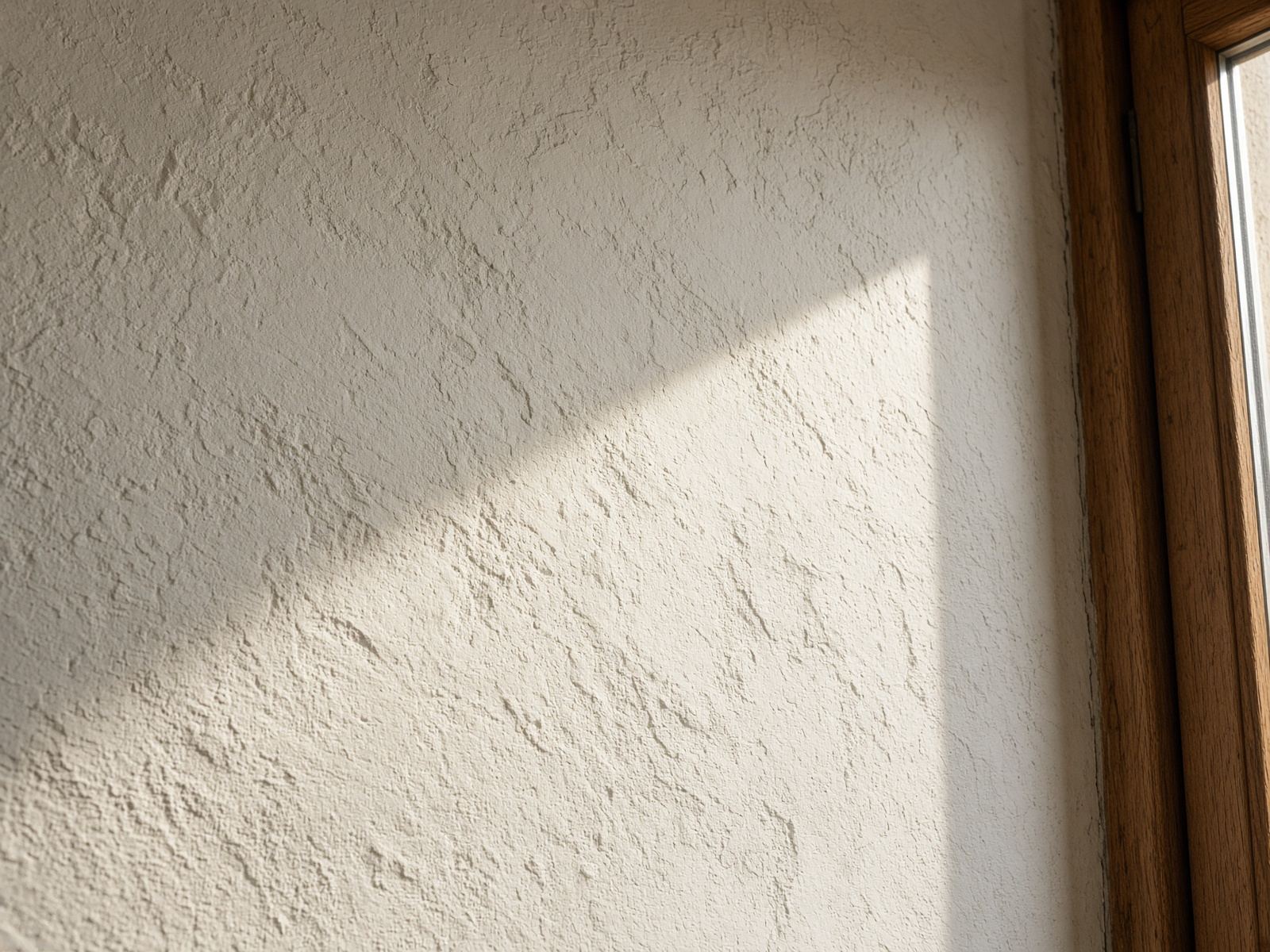 Texture d’un mur à la chaux, rénovation à Marseille